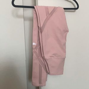 Alo light pink high waist leggings size small